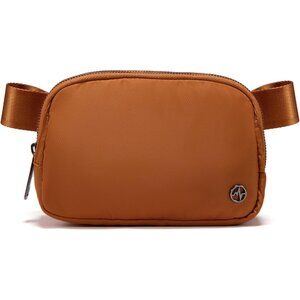 Bronze Water-Resistant Nylon Women Everywhere Belt Bag with Adjustable Strap and
